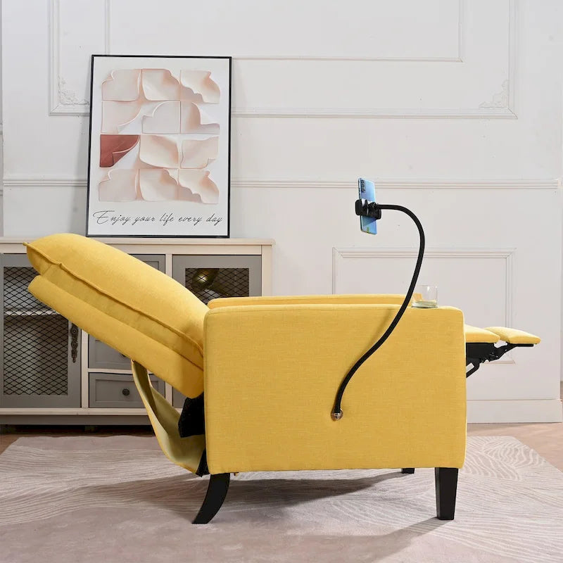 Fauteuils inclinables pour adultes, canapé inclinable réglable avec support de téléphone portable et porte-gobelet