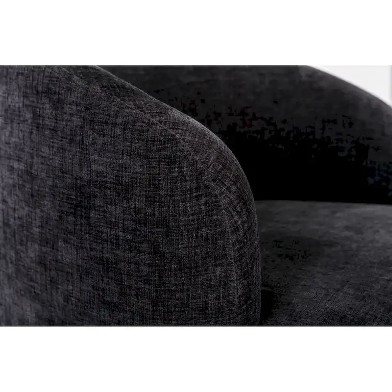 Petit fauteuil d'appoint pivotant confortable rond 360 en chenille pour salon Fauteuils d'appoint ronds modernes