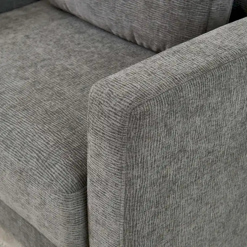 Fauteuil d'appoint moderne en chenille pour salon