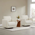 Fauteuil d'appoint pivotant Rebecca avec coussin de dossier
