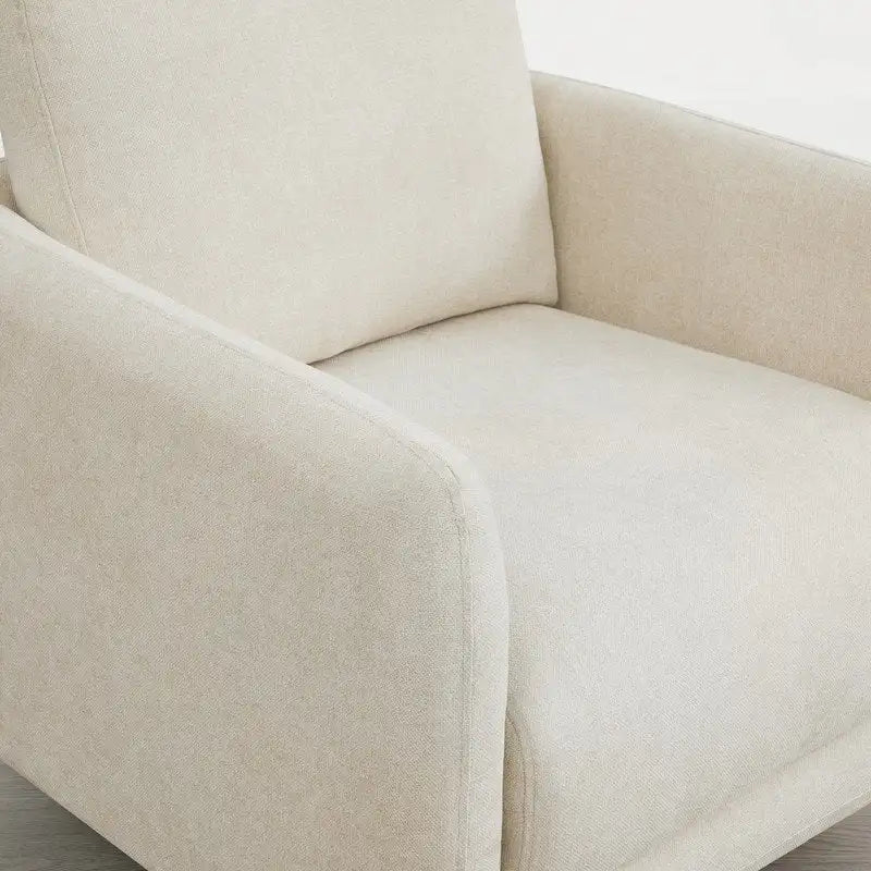 Fauteuil d'appoint pivotant Rebecca avec coussin de dossier