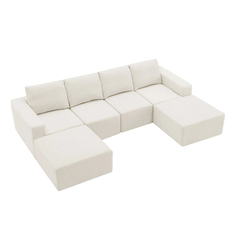 Canapé d'angle modulable en U