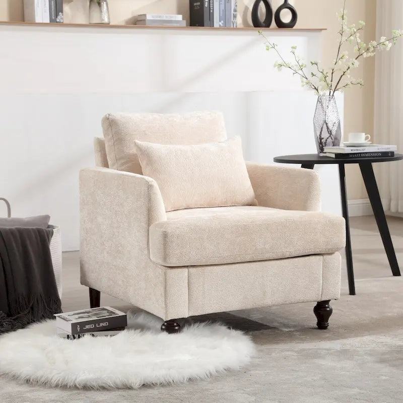 Fauteuil en bois, Chaise longue de salon moderne