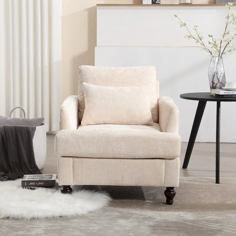 Fauteuil en bois, Chaise longue de salon moderne