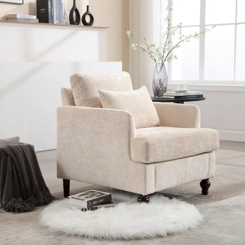 Fauteuil en bois, Chaise longue de salon moderne