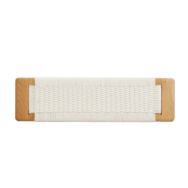 Banc en bois de chêne naturel pour salon, chambre, salle de bain
