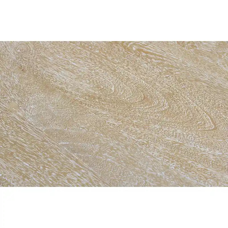 Table basse ronde en bois de manguier massif de 48 pouces avec étagère