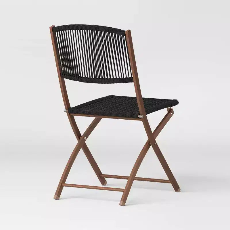 Chaise pliante de terrasse Purcell noire - Threshold