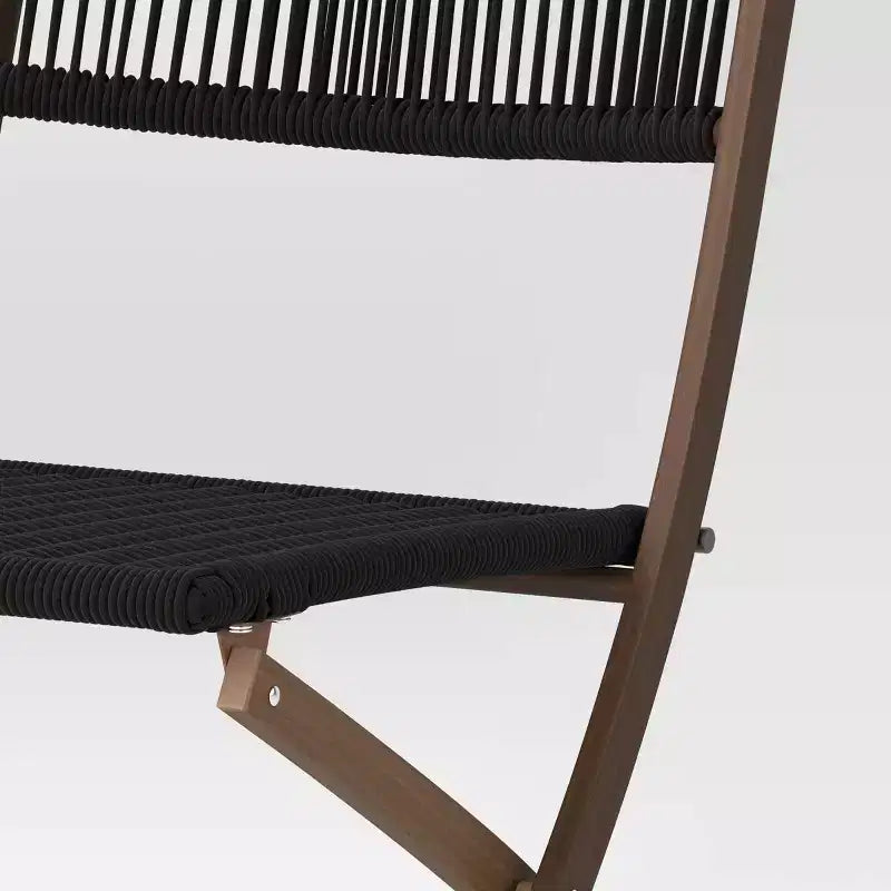 Chaise pliante de terrasse Purcell noire - Threshold