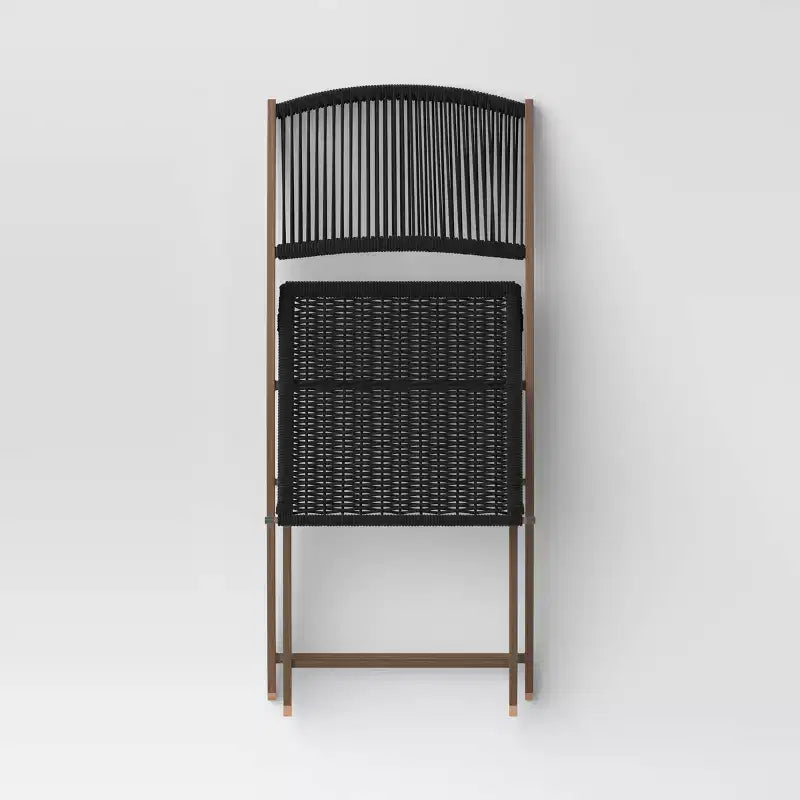 Chaise pliante de terrasse Purcell noire - Threshold