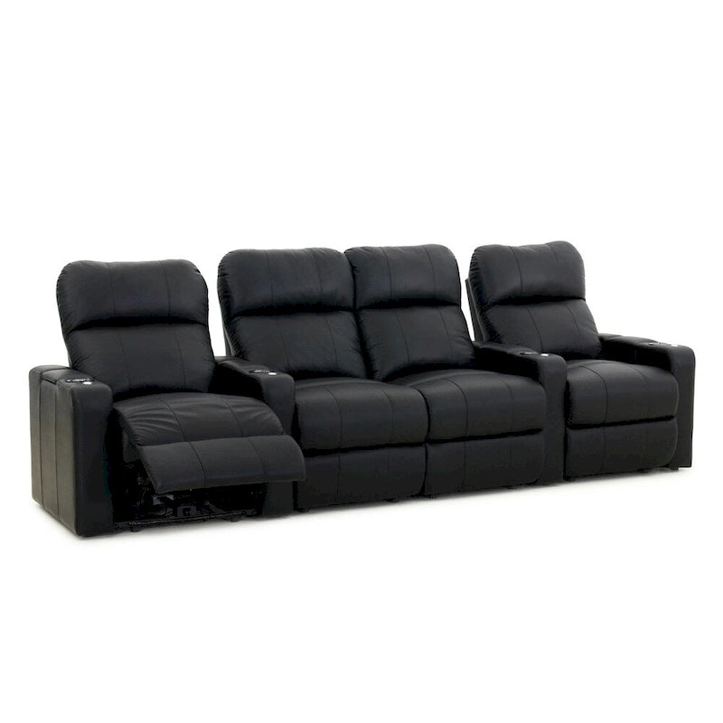Ensemble de sièges de cinéma maison en cuir Octane Turbo XL700 (rangée de 4)