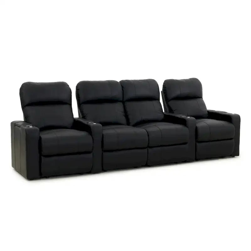 Ensemble de sièges de cinéma maison en cuir Octane Turbo XL700 (rangée de 4)