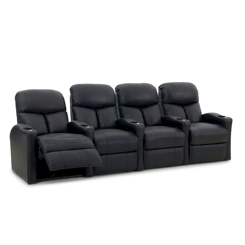 Ensemble de 4 fauteuils de cinéma maison inclinables en cuir Octane Bolt XS400 (rangée de 4)