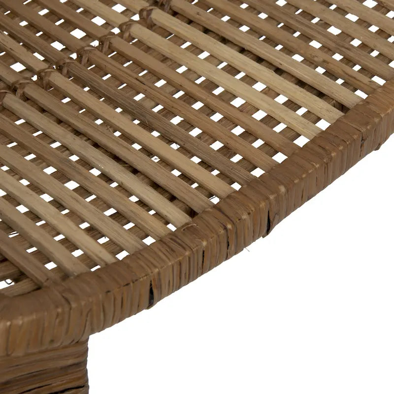 Fauteuil en rotin et métal
