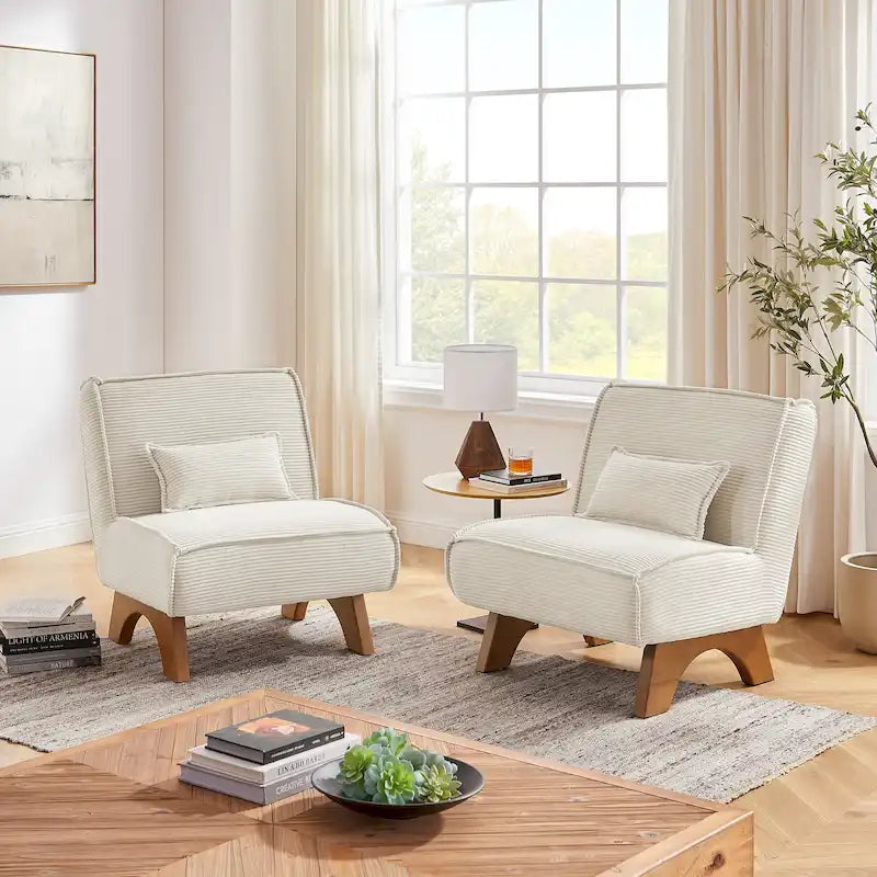 Lot de 2 fauteuils d'appoint en polyester Art Leon
