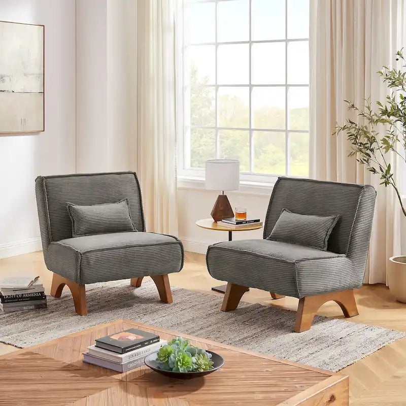 Lot de 2 fauteuils d'appoint en polyester Art Leon