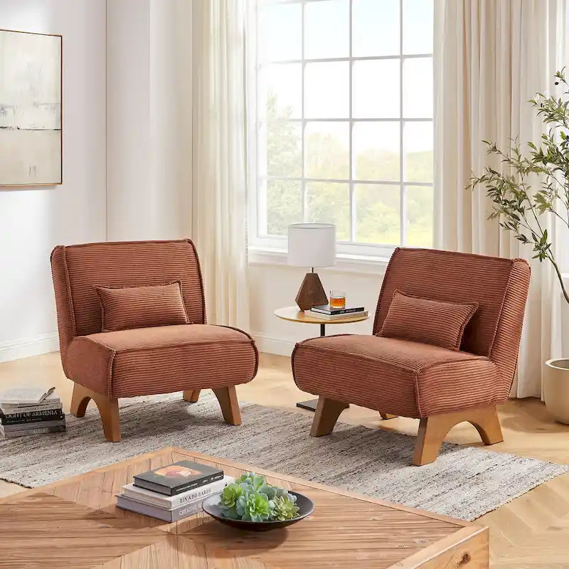 Lot de 2 fauteuils d'appoint en polyester Art Leon