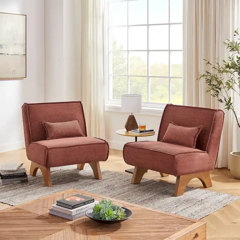 Lot de 2 fauteuils d'appoint en polyester Art Leon