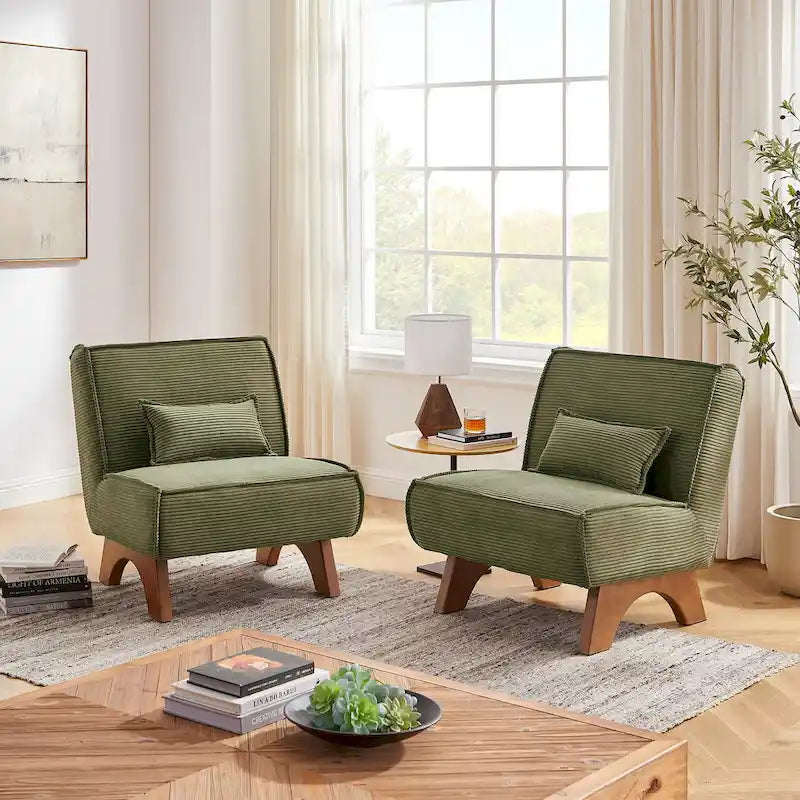 Lot de 2 fauteuils d'appoint en polyester Art Leon
