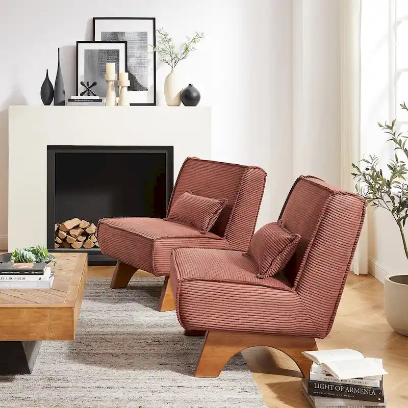Lot de 2 fauteuils d'appoint en polyester Art Leon