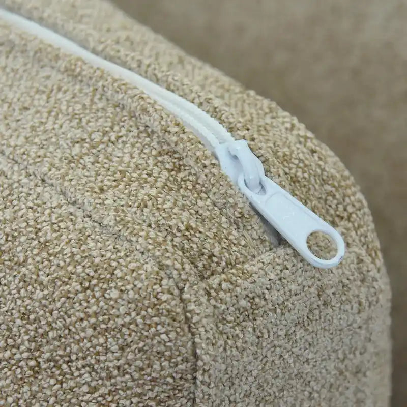 Canapé d'angle modulable 4 places en duvet Commix avec pouf de rangement