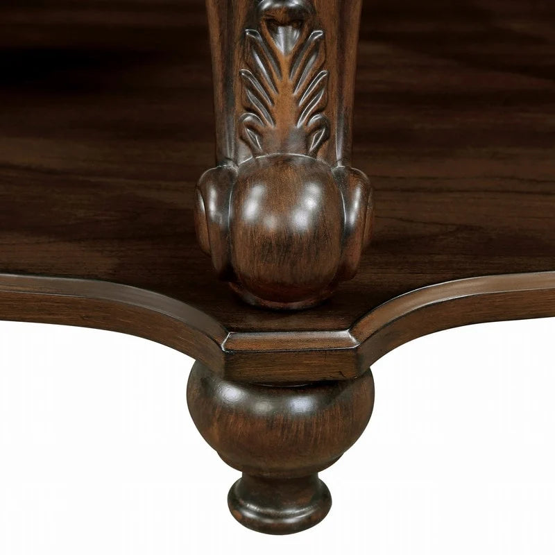 Table d'appoint ronde de 22 pouces avec étagère