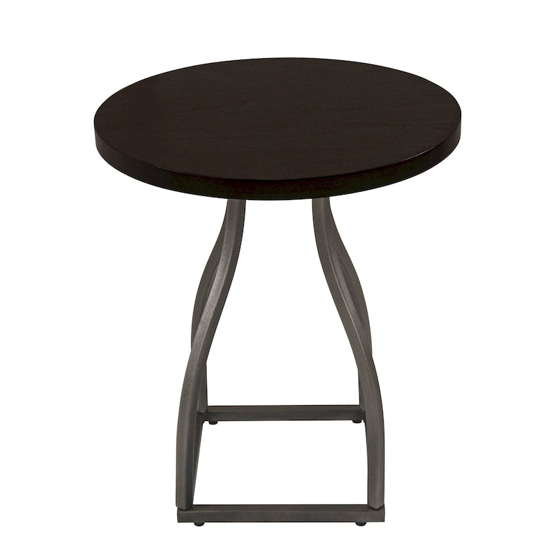 Table d'appoint HomePop Lindsay à piètement métallique
