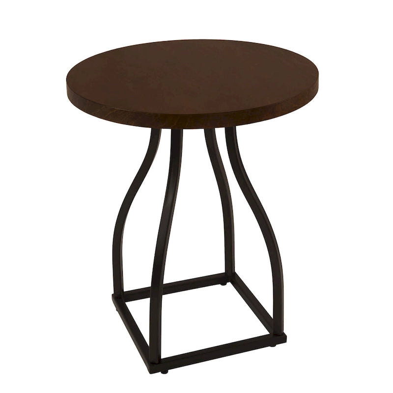 Table d'appoint HomePop Lindsay à piètement métallique