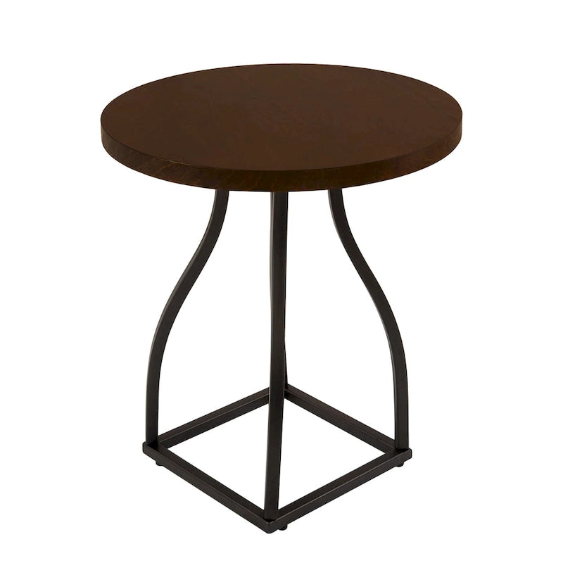 Table d'appoint HomePop Lindsay à piètement métallique