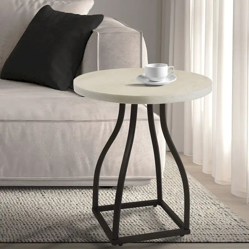 Table d'appoint HomePop Lindsay à piètement métallique