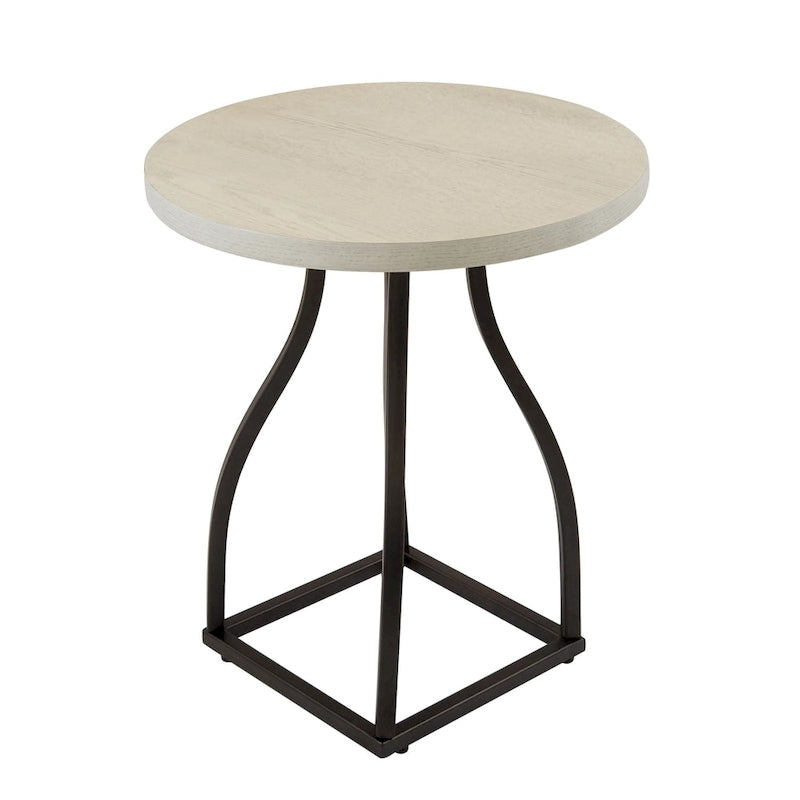 Table d'appoint HomePop Lindsay à piètement métallique
