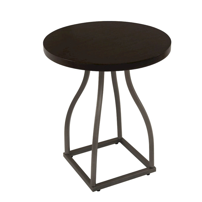 Table d'appoint HomePop Lindsay à piètement métallique