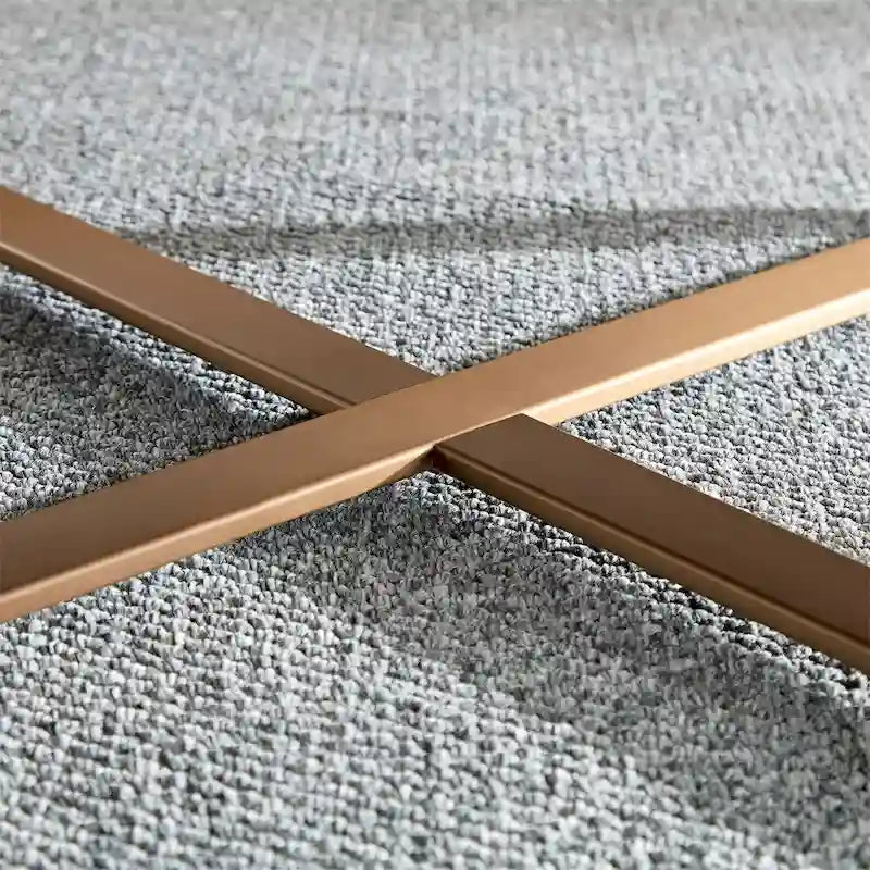 Table basse ronde moderne de 80 cm avec piédestal métallique robuste
