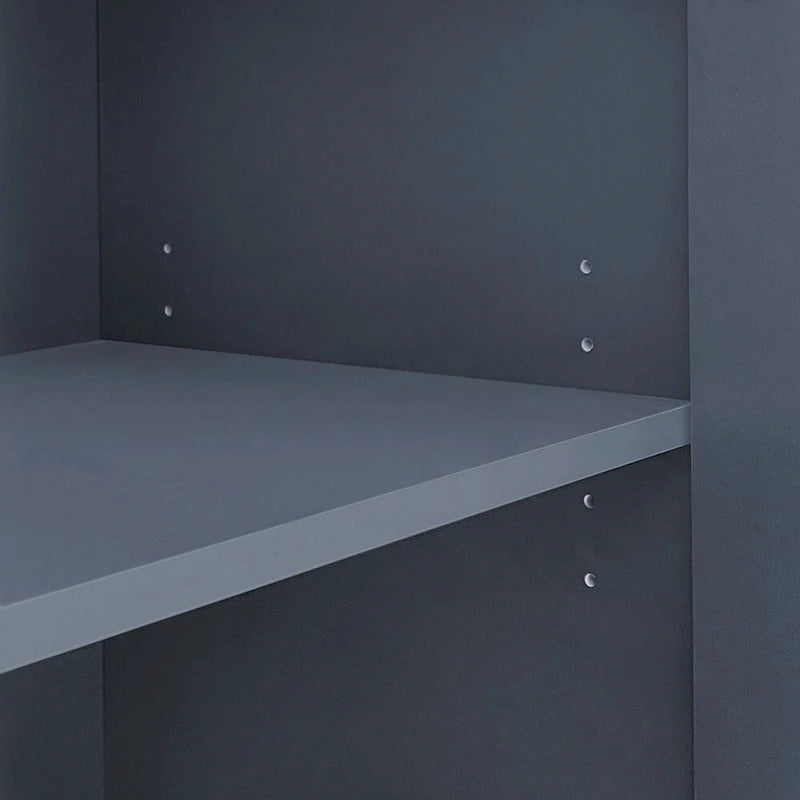 Meuble de Rangement Motif Vague avec 2 Portes et 2 Tiroirs, Réglable, Adapté pour Bureau, Entrée et Salon