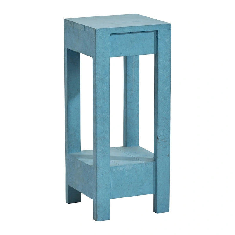 Table d'appoint haute 26 Table de chevet carrée pour chambre à coucher, salon, canapé, P11 * L10.6 * H26