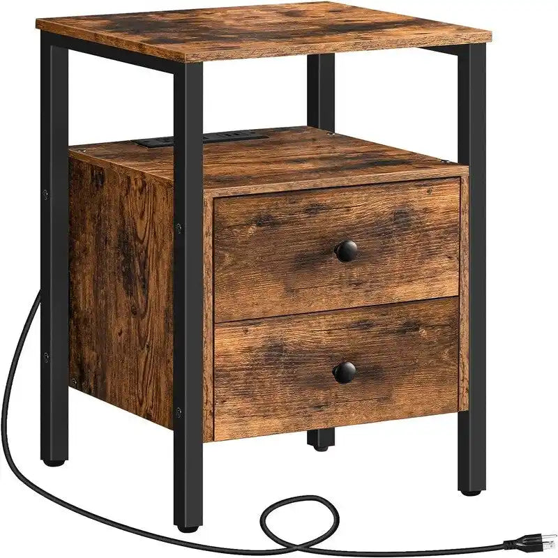 Table d'appoint avec station de recharge - 15,7P x 15,7L x 24H
