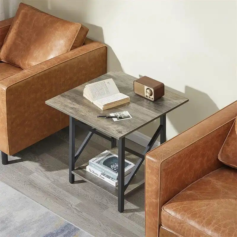Table d'appoint industrielle de 60 cm – 60 P x 60 L x 59,5 H cm