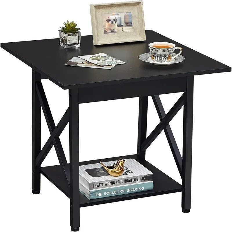 Table d'appoint industrielle de 60 cm – 60 P x 60 L x 59,5 H cm