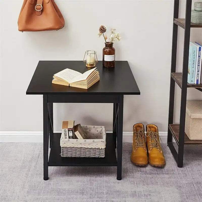 Table d'appoint industrielle de 60 cm – 60 P x 60 L x 59,5 H cm