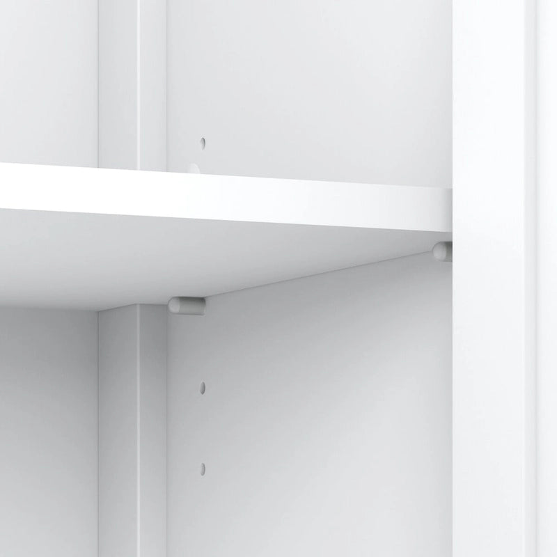 Meuble TV Bush Furniture Mayfield 60W avec portes et étagères.