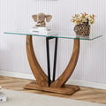 Console en verre rectangulaire, moderne et simple