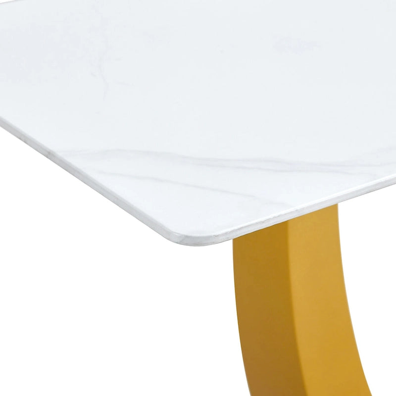 Console en verre rectangulaire, moderne et simple
