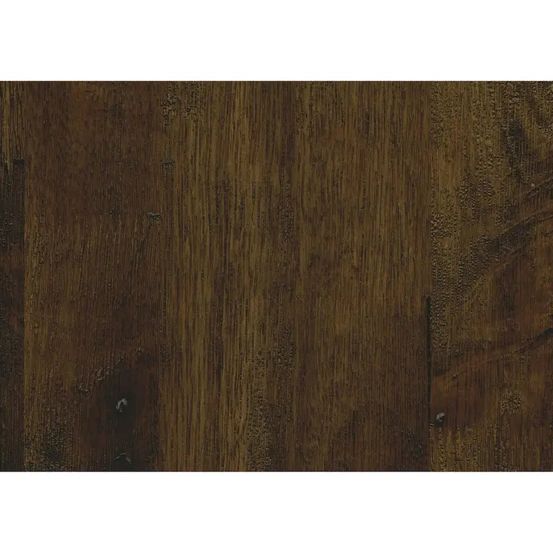 Itti Table Basse Carrée de Salon, 2 Tiroirs, Bois Marron, Noir, 81 cm