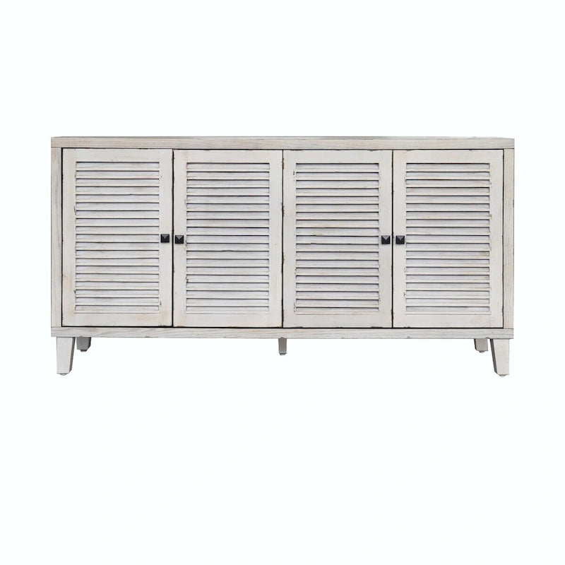 Buffet Bahut en bois avec 4 portes à volets