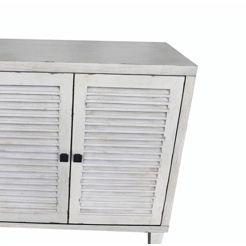 Buffet Bahut en bois avec 4 portes à volets