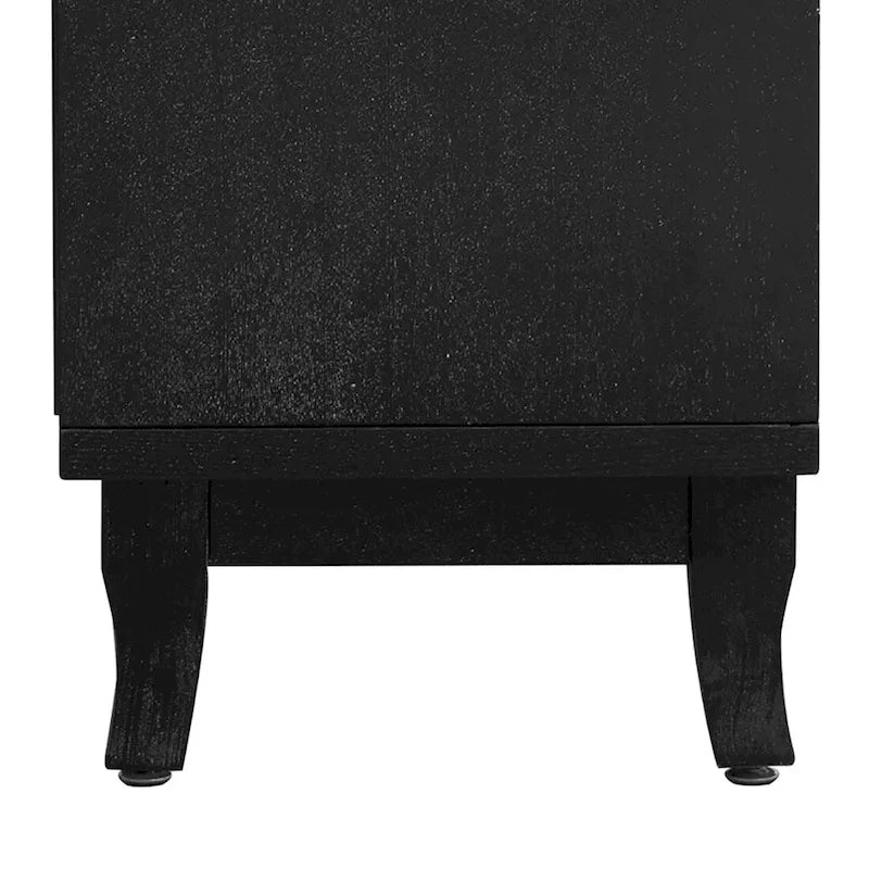 Bahut moderne et élégant en bois avec trois portes de placard miroir