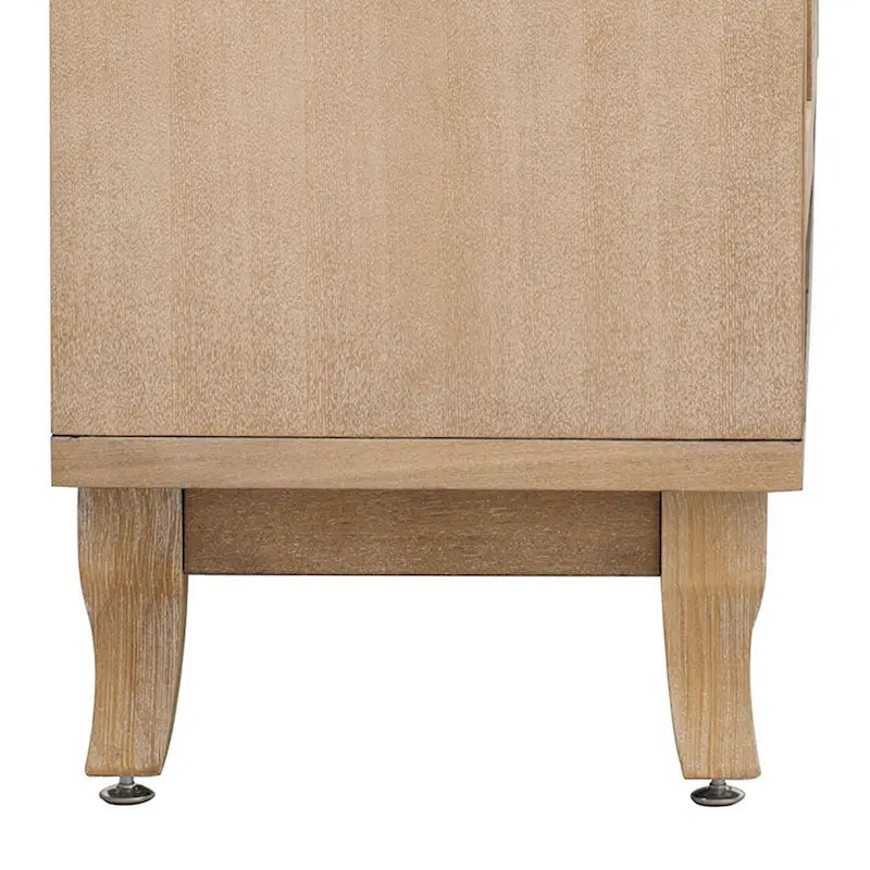 Bahut moderne et élégant en bois avec trois portes de placard miroir