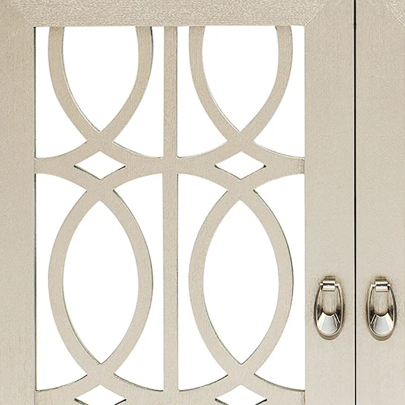 Bahut moderne et élégant en bois avec trois portes de placard miroir