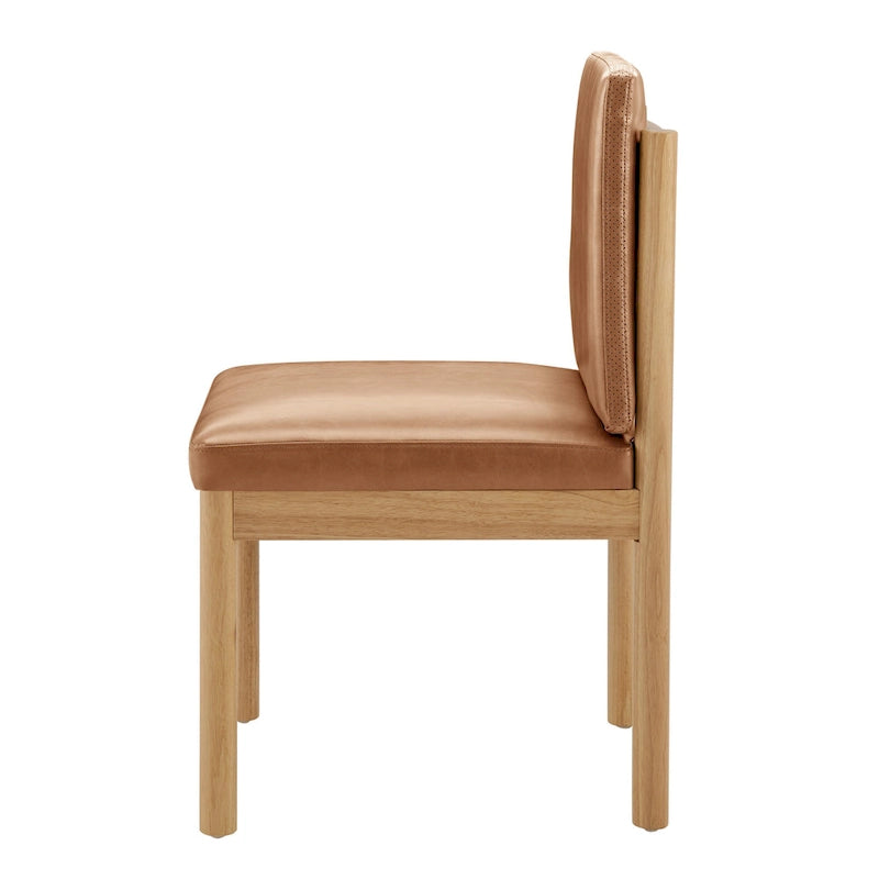 Chaises de salle à manger Melvin en faux cuir (lot de 2)