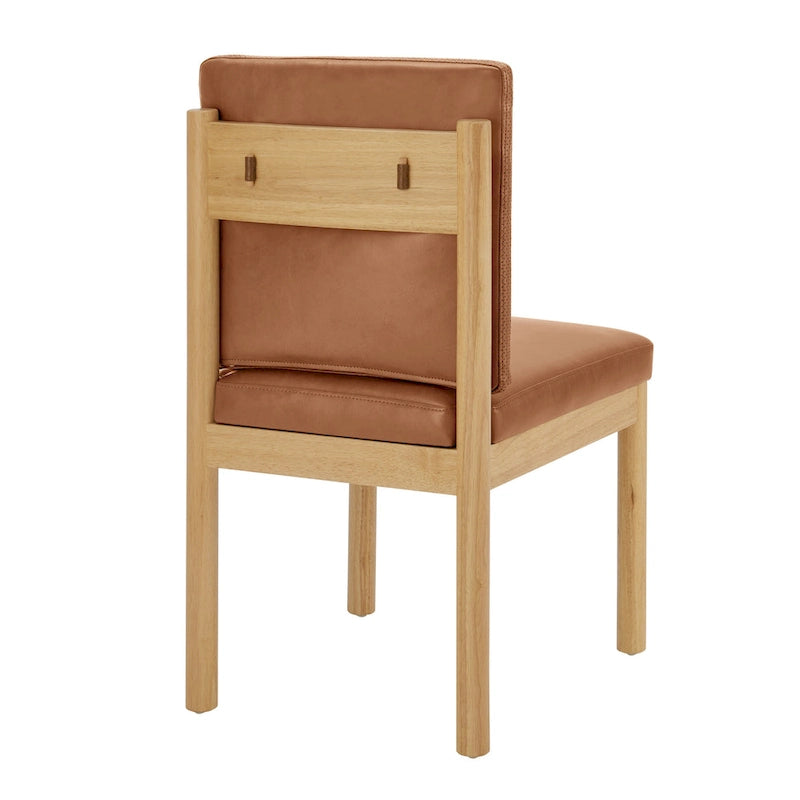 Chaises de salle à manger Melvin en faux cuir (lot de 2)